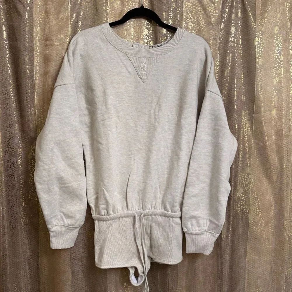 Free People Movement For The Win Ivory Oatmeal Athletic Playsuit XS NWOT